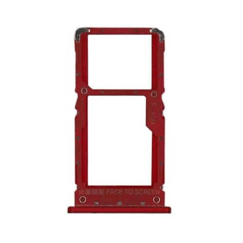 Bandeja Dual SIM/SD Roja Para Xiaomi Redmi Note 6 Pro