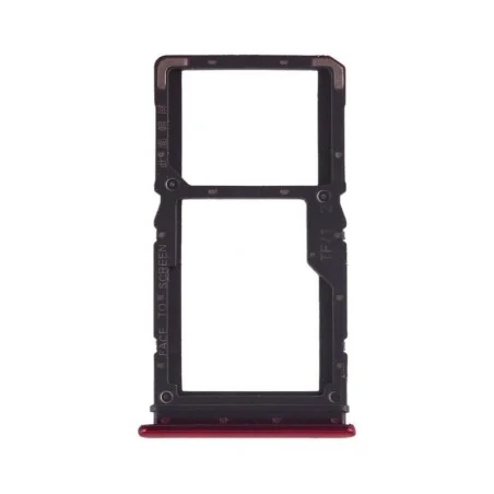 Bandeja Dual SIM+Micro SD Roja Para Xiaomi Redmi Note 7