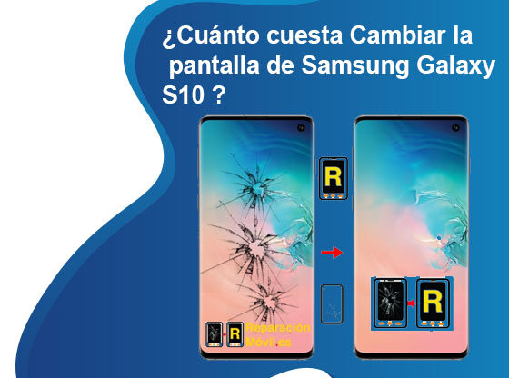 Cuánto cuesta Cambiar la pantalla de Samsung Galaxy S10