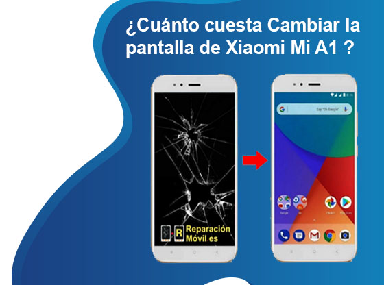 Cuánto cuesta Cambiar la pantalla de Xiaomi Mi A1