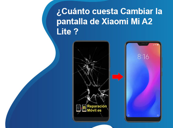 Cuánto cuesta Cambiar la pantalla de Xiaomi Mi A2 Lite
