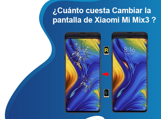Cuánto cuesta Cambiar la pantalla de Xiaomi Mi Mix 3