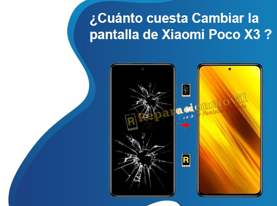 Cuánto cuesta Cambiar la pantalla de Xiaomi Poco X3
