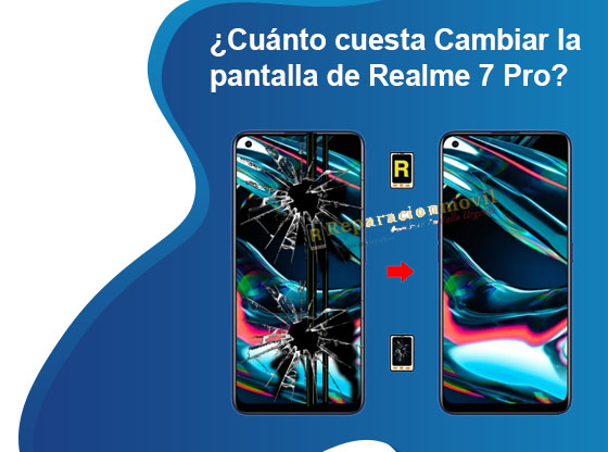 Cuánto cuesta Cambiar la pantalla de Realme 7 Pro
