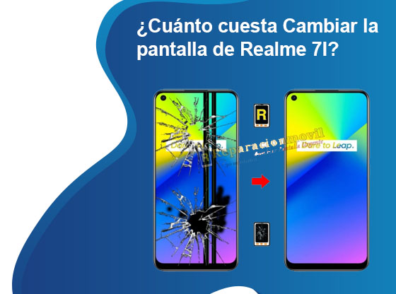 Cuánto cuesta Cambiar la pantalla de Realme 7I