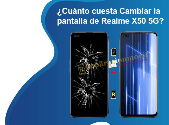 Cuánto cuesta Cambiar la pantalla de Realme X50 5G