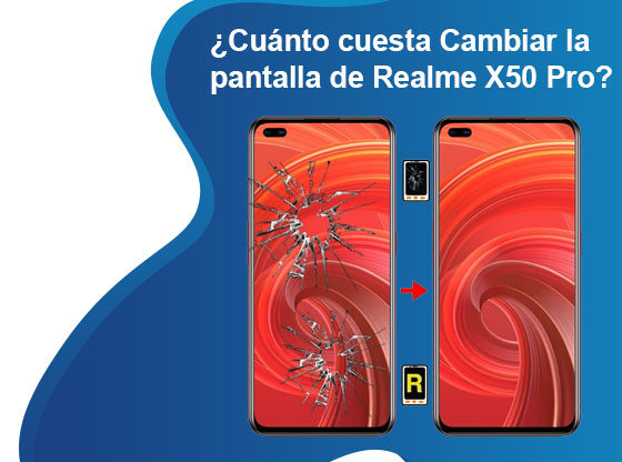 Cuánto cuesta Cambiar la pantalla de Realme X50 Pro