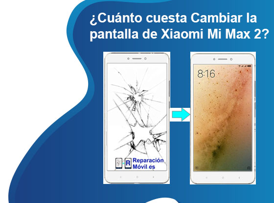 Cuánto cuesta Cambiar la pantalla de Xiaomi Mi Max 2