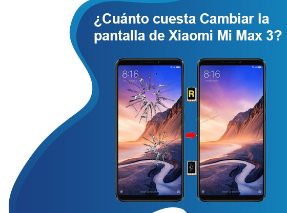 Cuánto cuesta Cambiar la pantalla de Xiaomi Mi Max 3