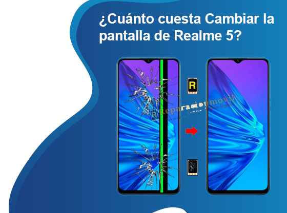 Cuánto cuesta Cambiar la pantalla de Realme 5