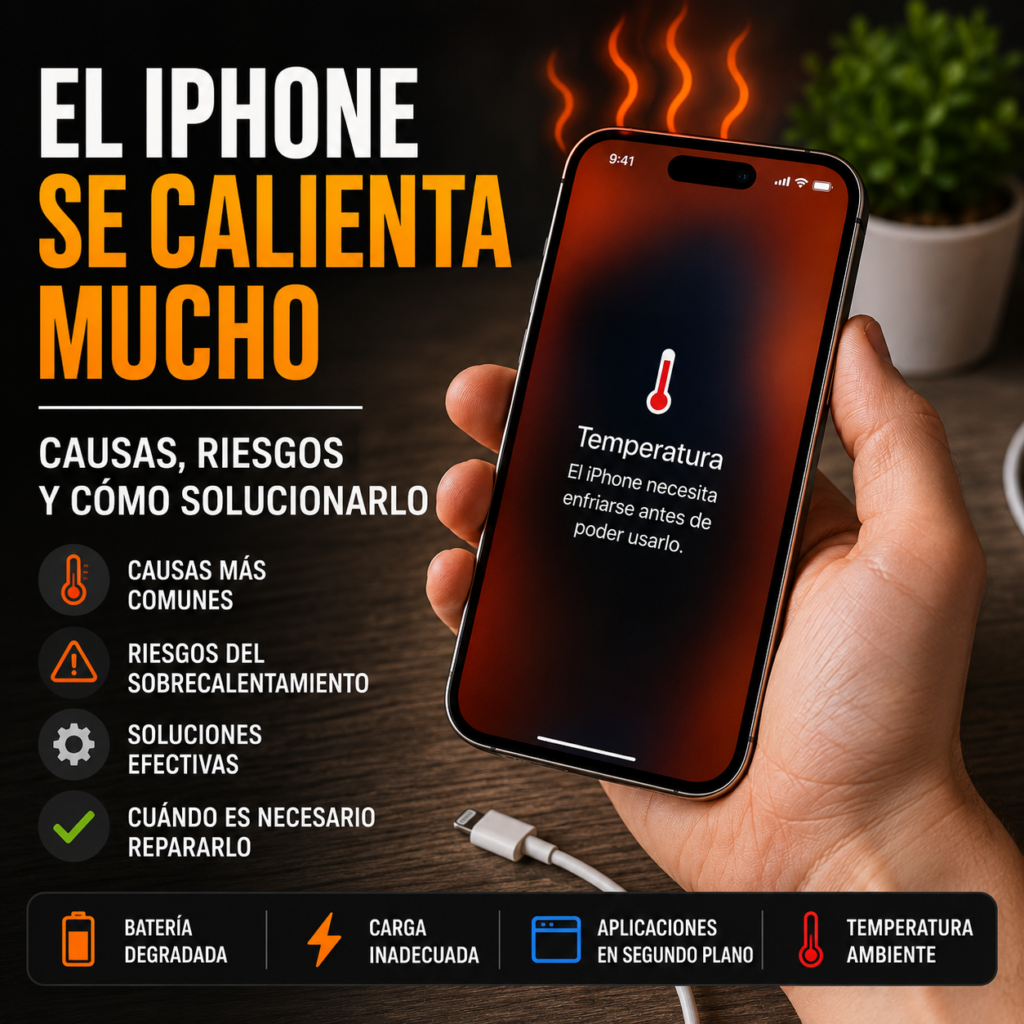 El iPhone se calienta mucho causas, riesgos y cómo solucionarlo