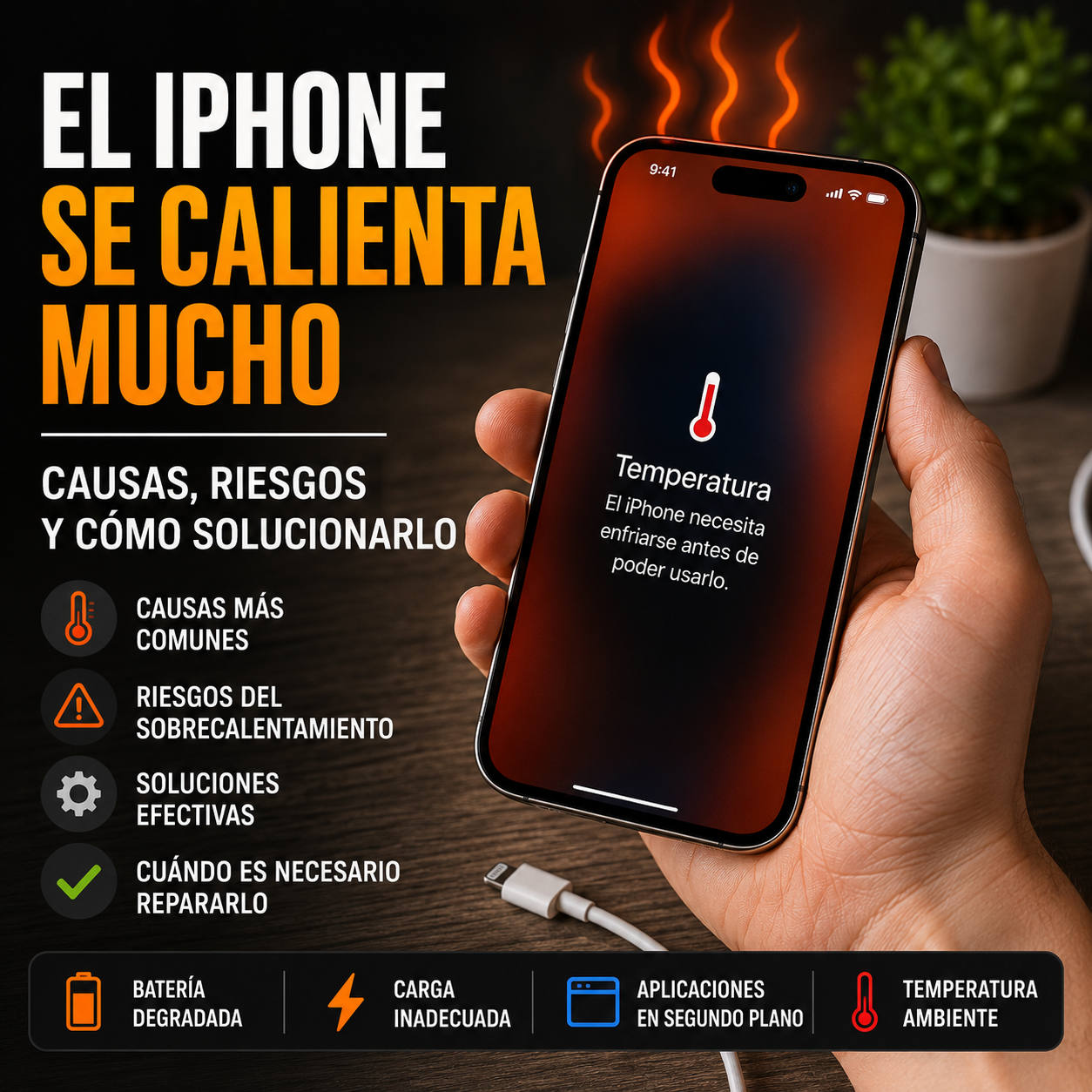 El iPhone se calienta mucho causas, riesgos y cómo solucionarlo