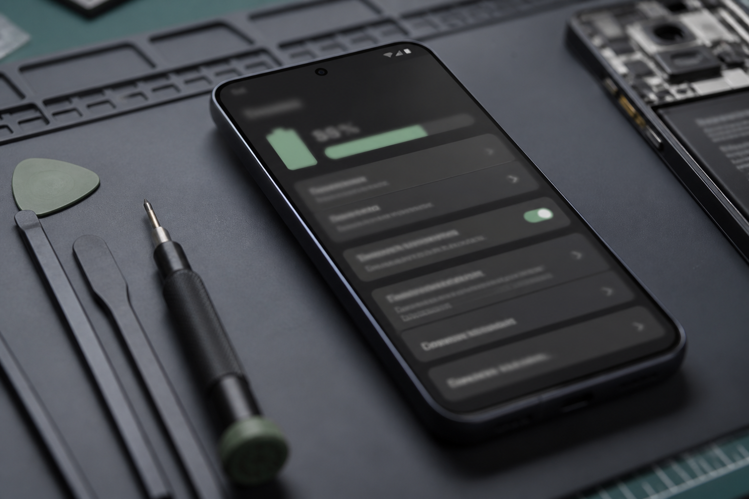 Pantalla de OPPO Reno 12 FS mostrando el uso de la batería en ColorOS