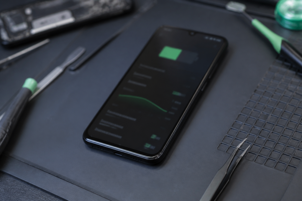 Pantalla de Redmi A7 Pro mostrando el uso de la batería en HyperOS