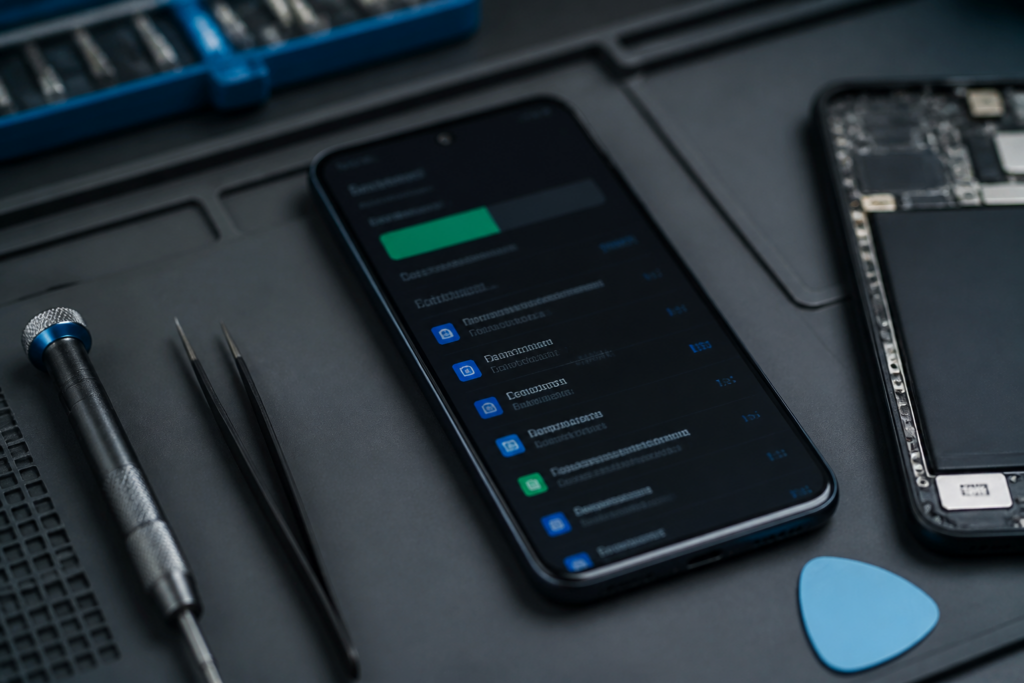 Pantalla de Redmi Note 14 Pro Plus mostrando el uso de la batería en HyperOS