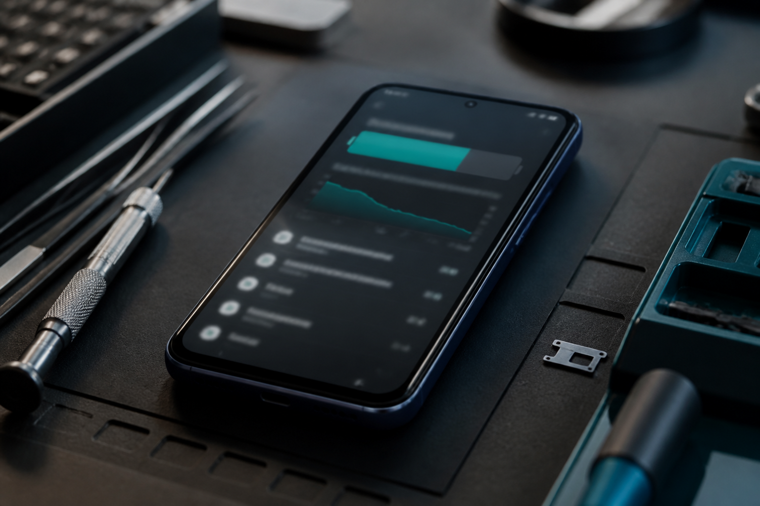 Pantalla de Redmi Note 15 Pro 5G mostrando el uso de la batería en HyperOS